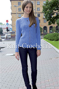 Lace Strip Pullover