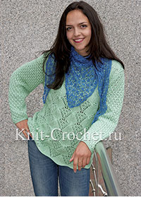 Pullover in Lace Pattern
