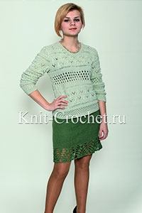 Pullover in Lace Patterns